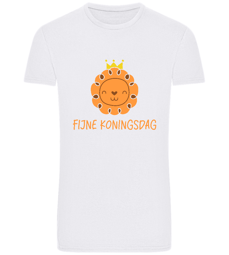 Fijne Koningsdag Design - Basic Unisex T-Shirt_WHITE_front