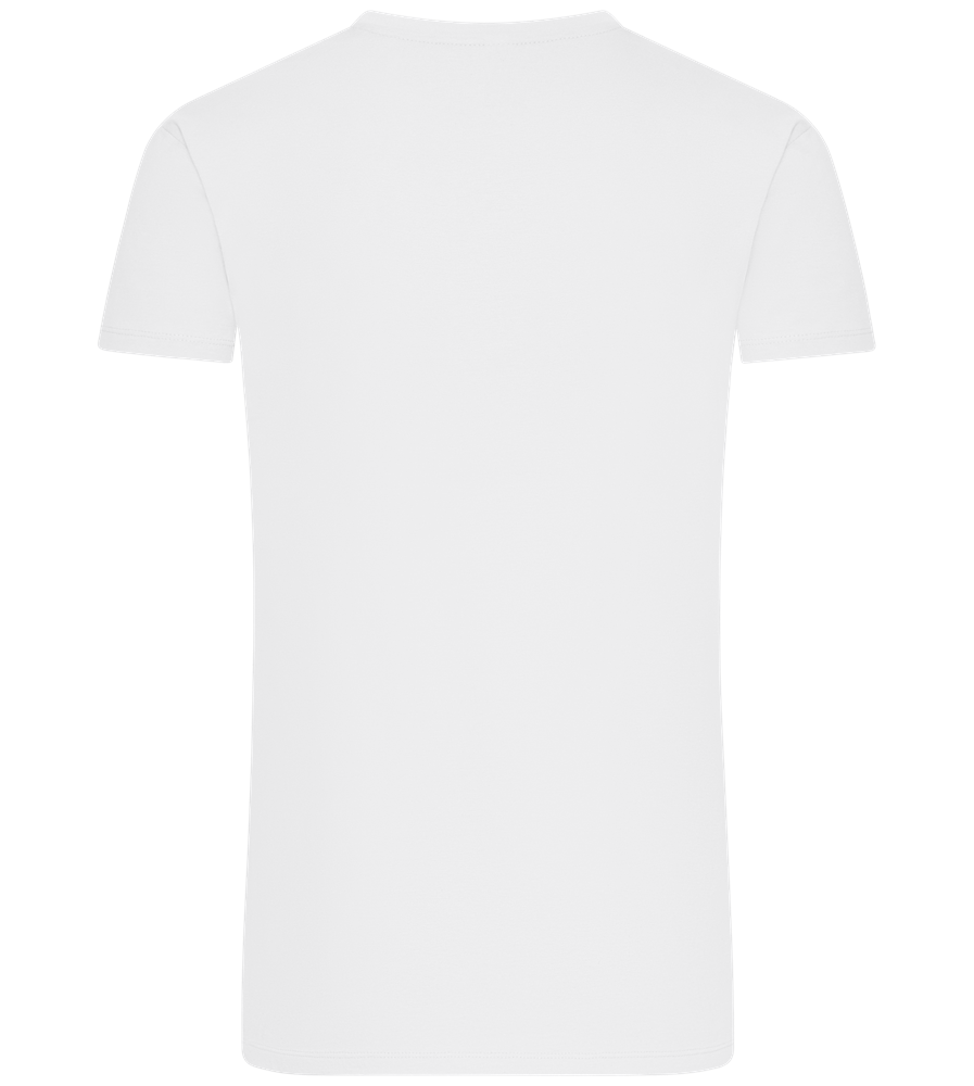 Feel the Beat Design - Premium men's t-shirt_WHITE_back