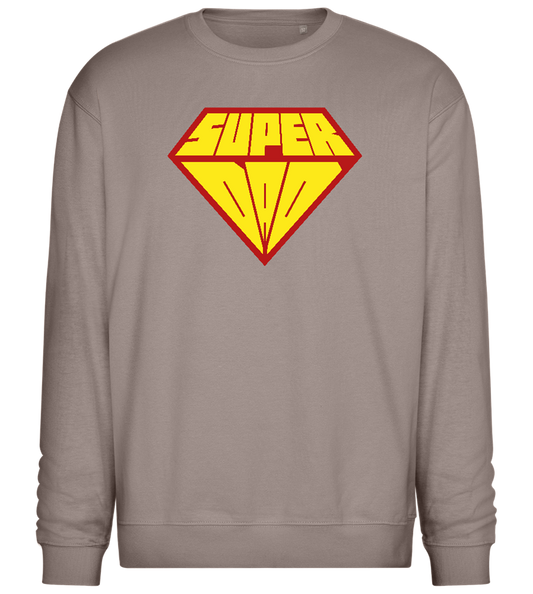 Super Dad 1 Design - Comfort Essential Unisex Sweater_CHARCOAL CHIN_front