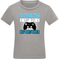 Leveling Up To Big Brother Design - Comfort kids fitted t-shirt_ORION GREY_front