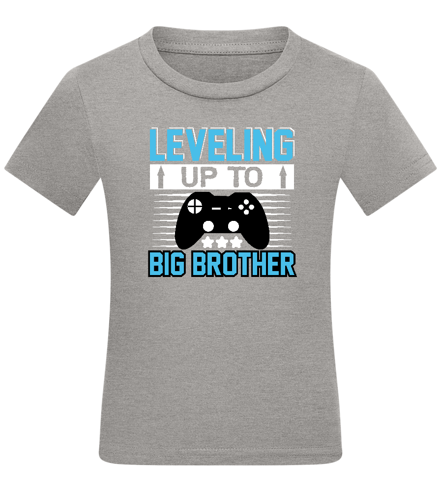 Leveling Up To Big Brother Design - Comfort kids fitted t-shirt_ORION GREY_front