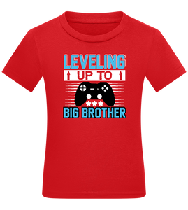 Leveling Up To Big Brother Design - Comfort kids fitted t-shirt
