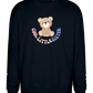 Cool Little Sister Teddy Bear Design - Comfort Essential Unisex Sweater_BLACK_front