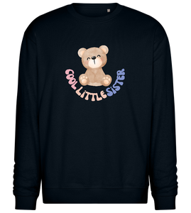 Cool Little Sister Teddy Bear Design - Comfort Essential Unisex Sweater