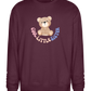 Cool Little Sister Teddy Bear Design - Comfort Essential Unisex Sweater_BORDEAUX_front