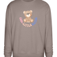 Cool Little Sister Teddy Bear Design - Comfort Essential Unisex Sweater_CHARCOAL CHIN_front