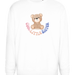 Cool Little Sister Teddy Bear Design - Comfort Essential Unisex Sweater_WHITE_front