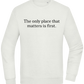 The Only Place That Matters Design - Comfort Essential Unisex Sweater_CREAMY GREEN_front