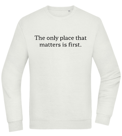 The Only Place That Matters Design - Comfort Essential Unisex Sweater_CREAMY GREEN_front