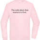 The Only Place That Matters Design - Comfort Essential Unisex Sweater_LIGHT PEACH ROSE_front