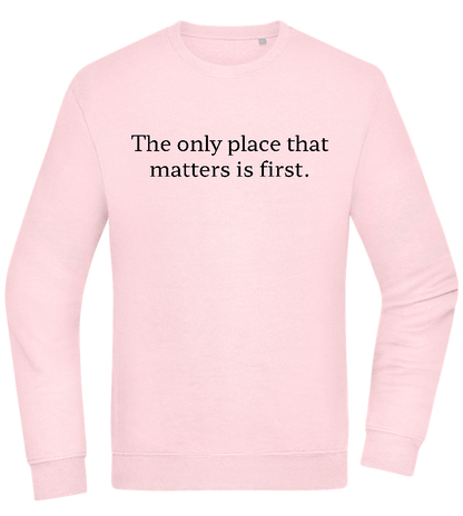 The Only Place That Matters Design - Comfort Essential Unisex Sweater_LIGHT PEACH ROSE_front