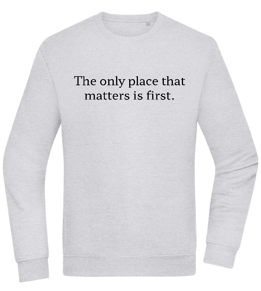 The Only Place That Matters Design - Comfort Essential Unisex Sweater_ORION GREY II_front