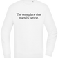 The Only Place That Matters Design - Comfort Essential Unisex Sweater_WHITE_front