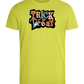 Spooky Trick or Treat Design - Comfort men's fitted t-shirt_GREEN APPLE_front