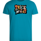 Spooky Trick or Treat Design - Comfort men's fitted t-shirt_TURQUOISE_front