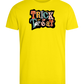 Spooky Trick or Treat Design - Comfort men's fitted t-shirt_YELLOW_front