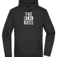 The Real Boss Design - Premium Essential Unisex Hoodie_BLACK_front