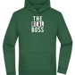 The Real Boss Design - Premium Essential Unisex Hoodie_GREEN BOTTLE_front