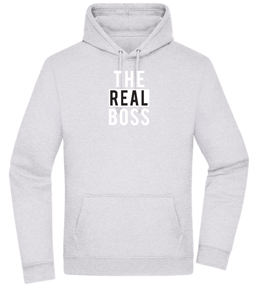 The Real Boss Design - Premium Essential Unisex Hoodie_ORION GREY II_front