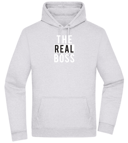 The Real Boss Design - Premium Essential Unisex Hoodie_ORION GREY II_front