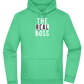 The Real Boss Design - Premium Essential Unisex Hoodie_SPRING GREEN_front