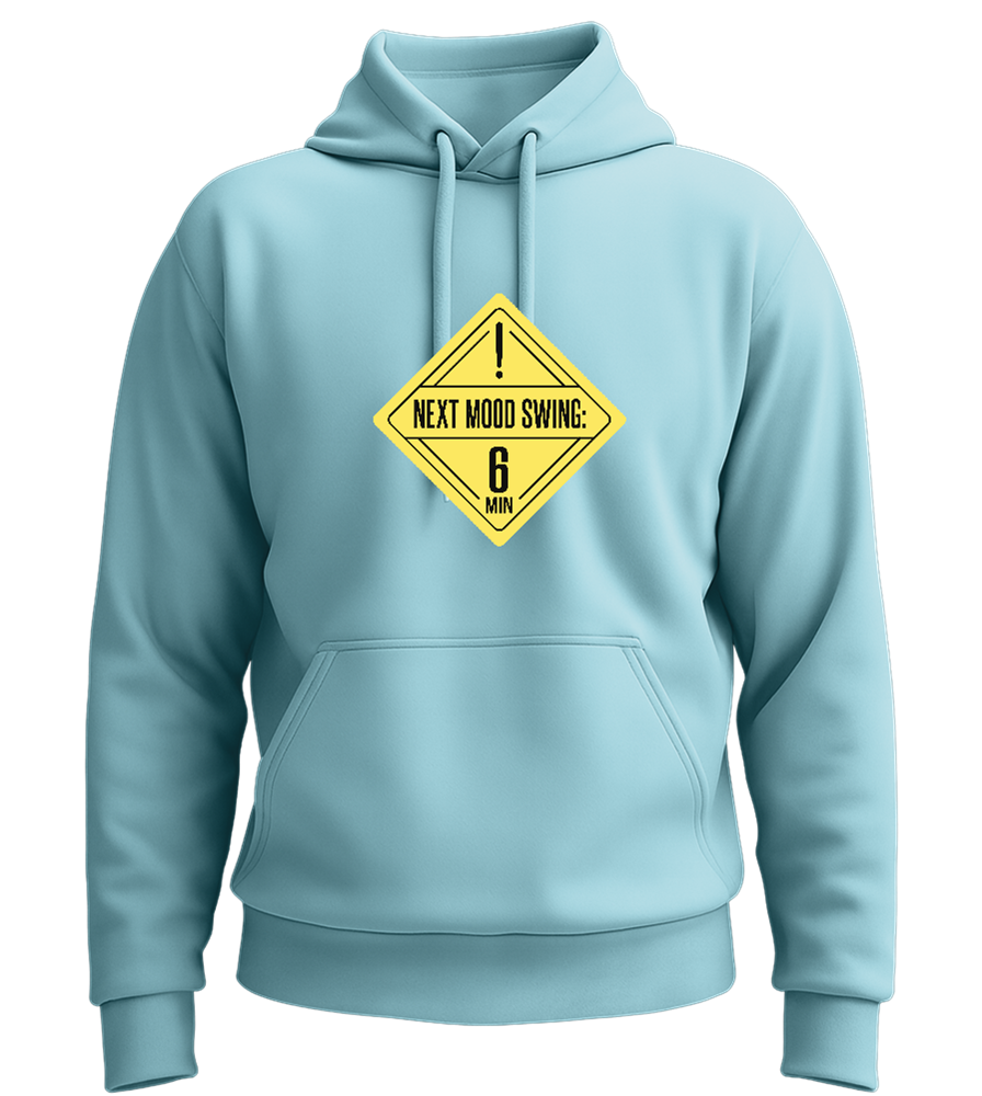 Mood Swing Announcement Design - Premium Essential Unisex Hoodie_POOL BLUE_front