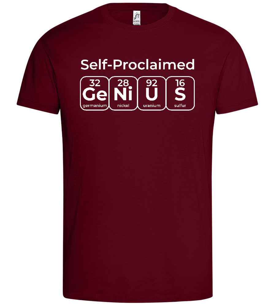 Periodic Table Genius Design - Premium men's t-shirt_CHILE_front