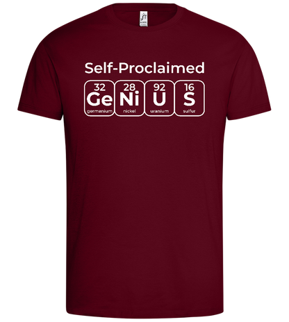 Periodic Table Genius Design - Premium men's t-shirt_CHILE_front