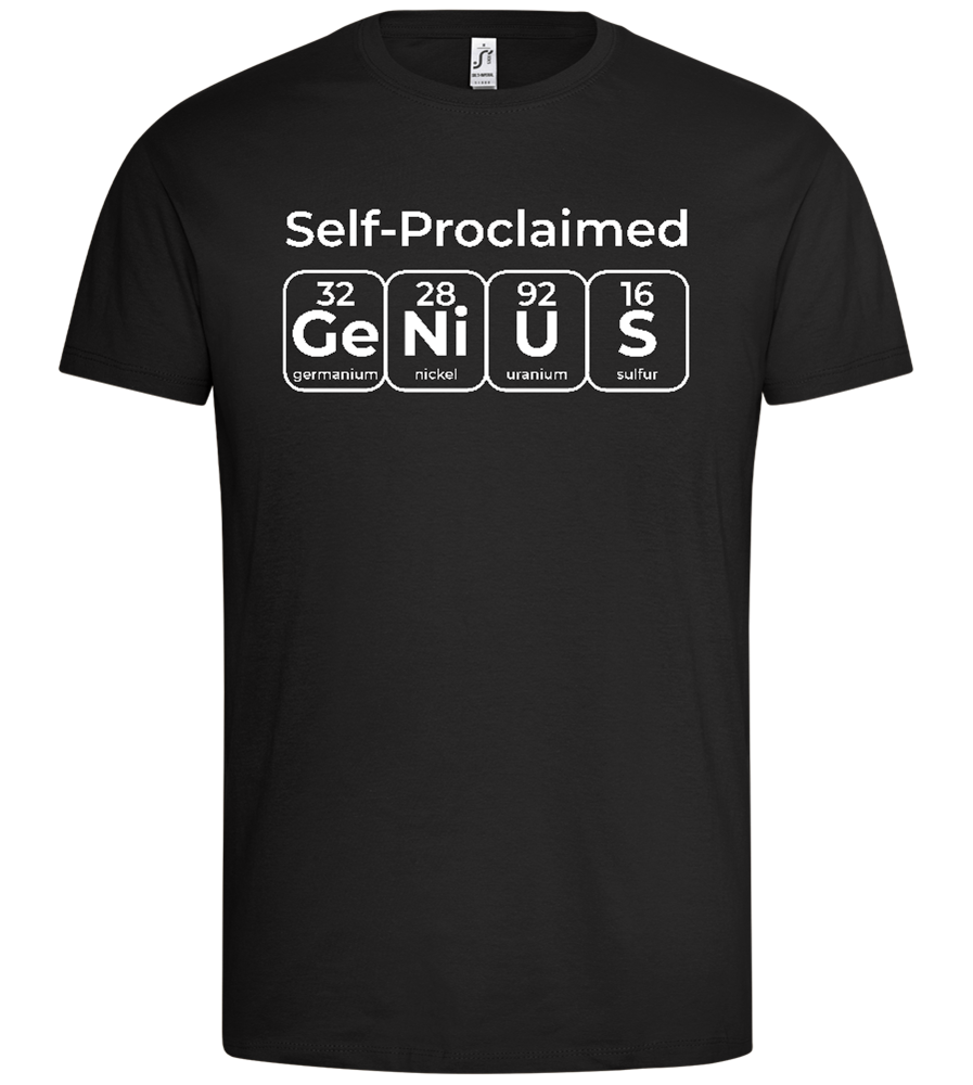 Periodic Table Genius Design - Premium men's t-shirt_DEEP BLACK_front