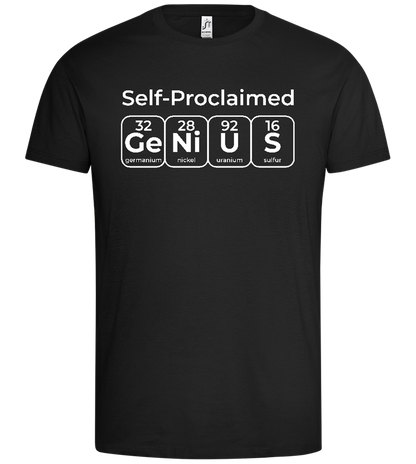 Periodic Table Genius Design - Premium men's t-shirt_DEEP BLACK_front