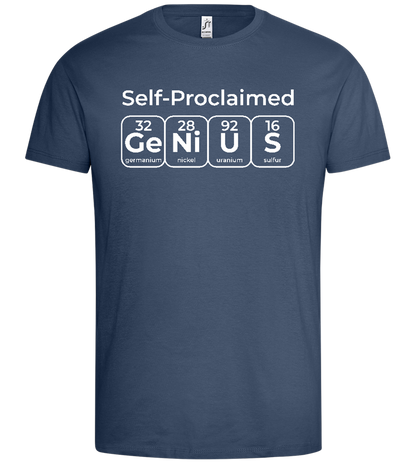 Periodic Table Genius Design - Premium men's t-shirt_DENIM_front