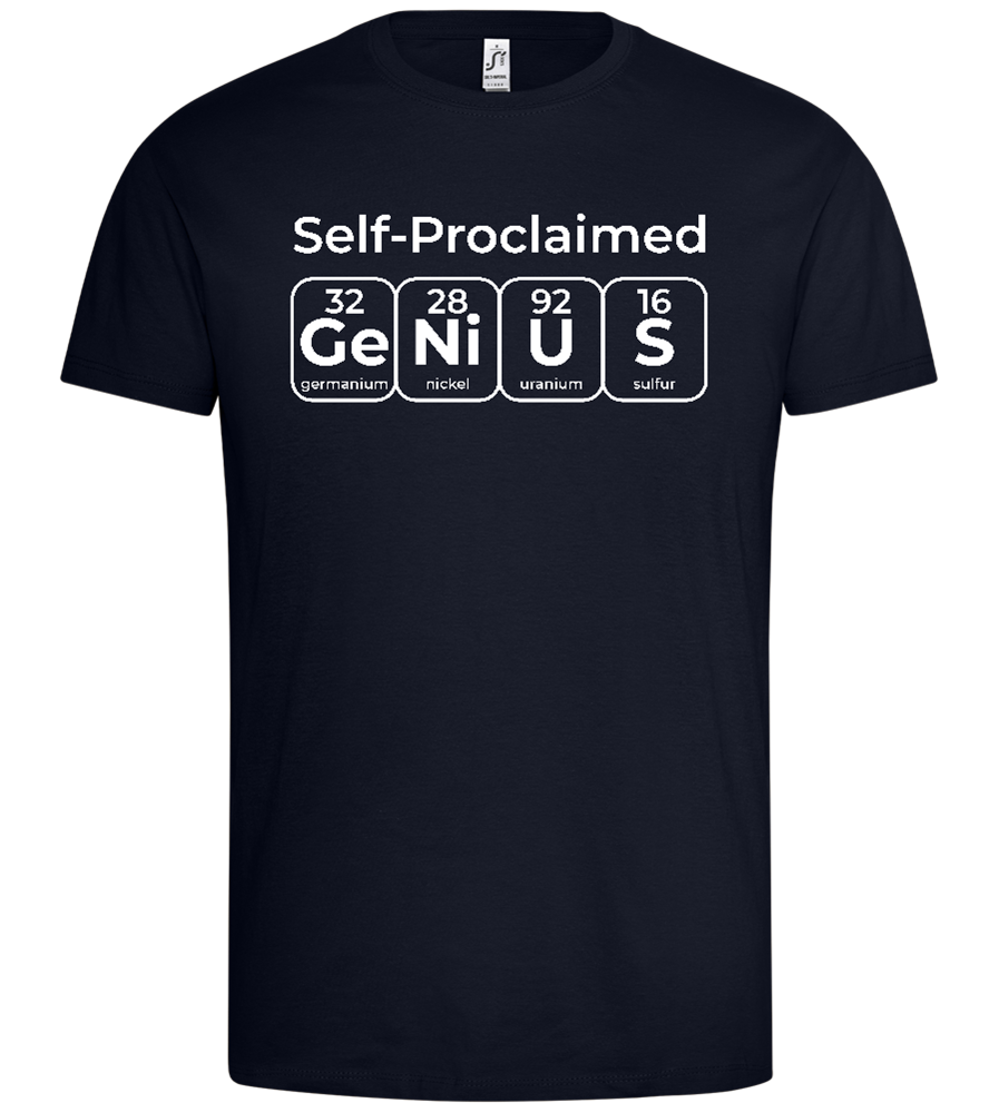 Periodic Table Genius Design - Premium men's t-shirt_FRENCH NAVY_front