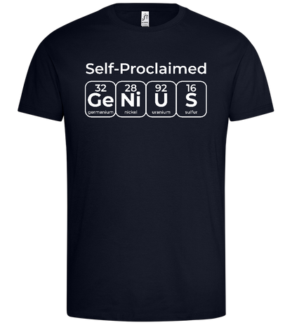 Periodic Table Genius Design - Premium men's t-shirt_FRENCH NAVY_front