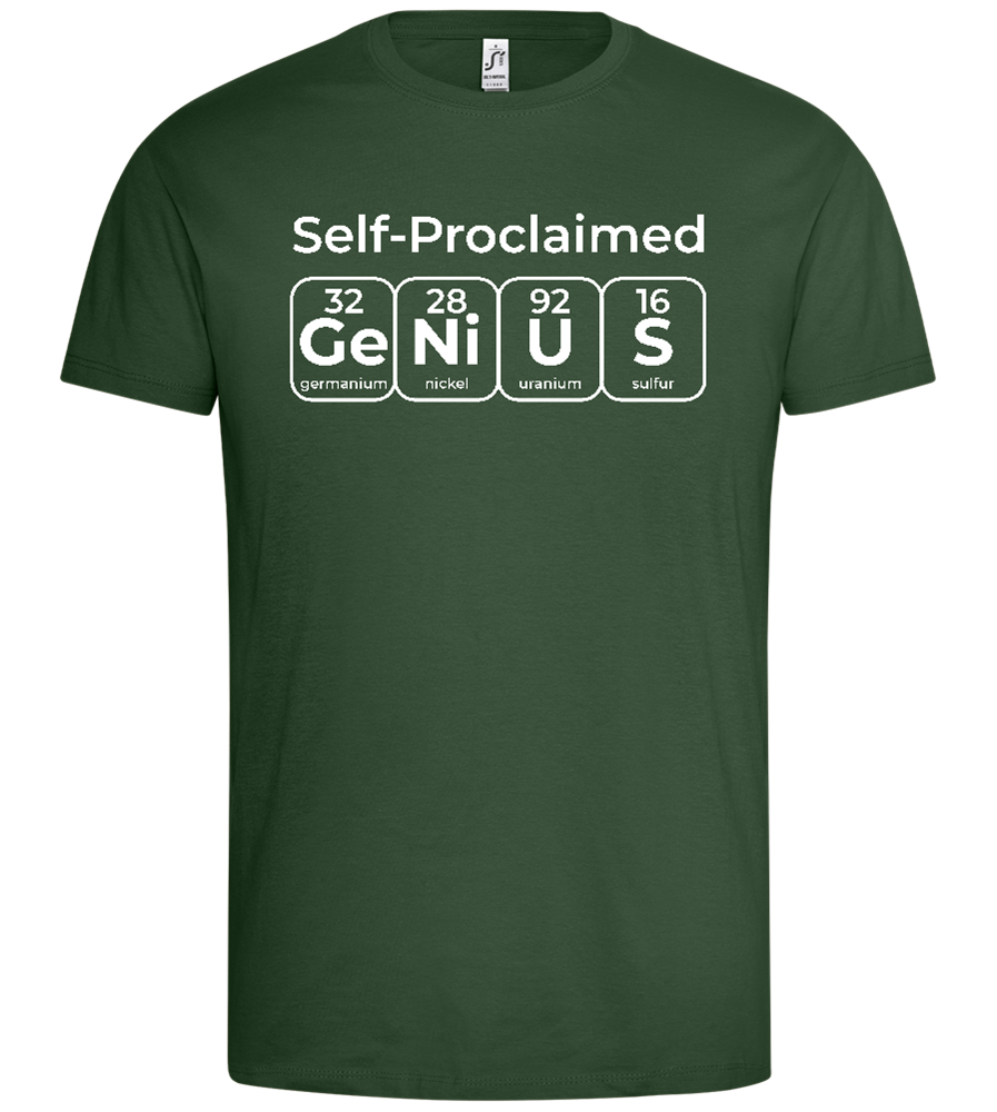 Periodic Table Genius Design - Premium men's t-shirt_GREEN BOTTLE_front