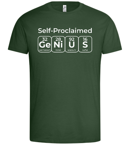 Periodic Table Genius Design - Premium men's t-shirt_GREEN BOTTLE_front