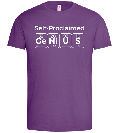 Periodic Table Genius Design - Premium men's t-shirt_LIGHT PURPLE_front