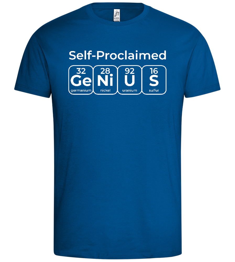 Periodic Table Genius Design - Premium men's t-shirt_ROYAL_front