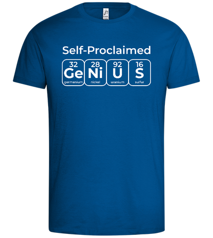 Periodic Table Genius Design - Premium men's t-shirt_ROYAL_front