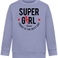 Super Girl Forever Design - Comfort Kids Sweater_BLUE_front