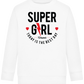 Super Girl Forever Design - Comfort Kids Sweater_WHITE_front