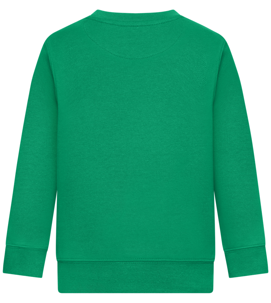 Super Girl Forever Design - Comfort Kids Sweater_MEADOW GREEN_back