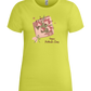 Happy Mother's Day Flower Bouquet Design - Premium women's t-shirt_GREEN APPLE_front