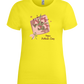 Happy Mother's Day Flower Bouquet Design - Premium women's t-shirt_LEMON_front