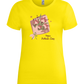 Happy Mother's Day Flower Bouquet Design - Premium women's t-shirt_YELLOW_front