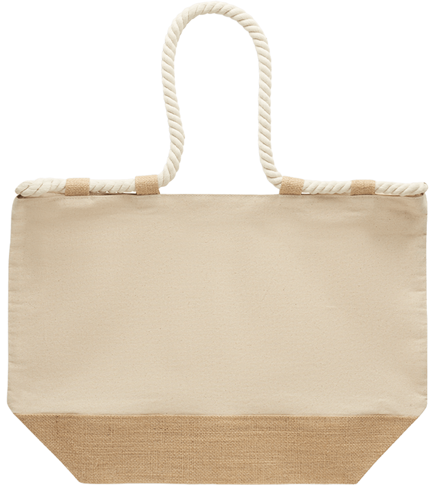 Canvas beach bag_BEIGE_back