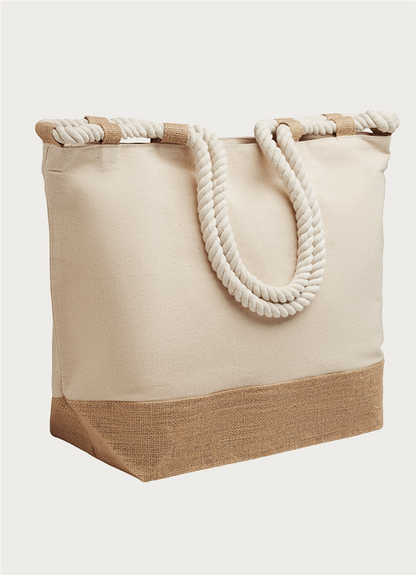 Canvas beach bag_BEIGE_DETAILEDIMAGE_back_3