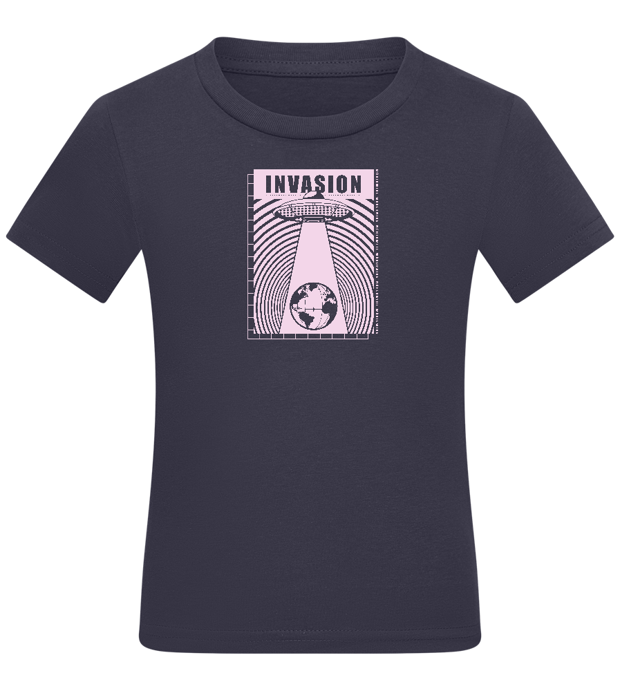 Invade Earth Design - Comfort kids fitted t-shirt_FRENCH NAVY_front