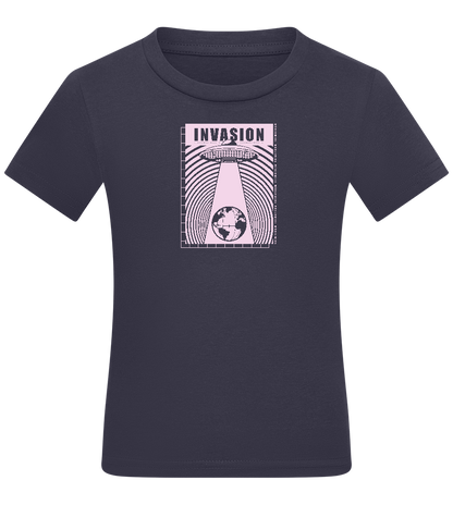 Invade Earth Design - Comfort kids fitted t-shirt_FRENCH NAVY_front