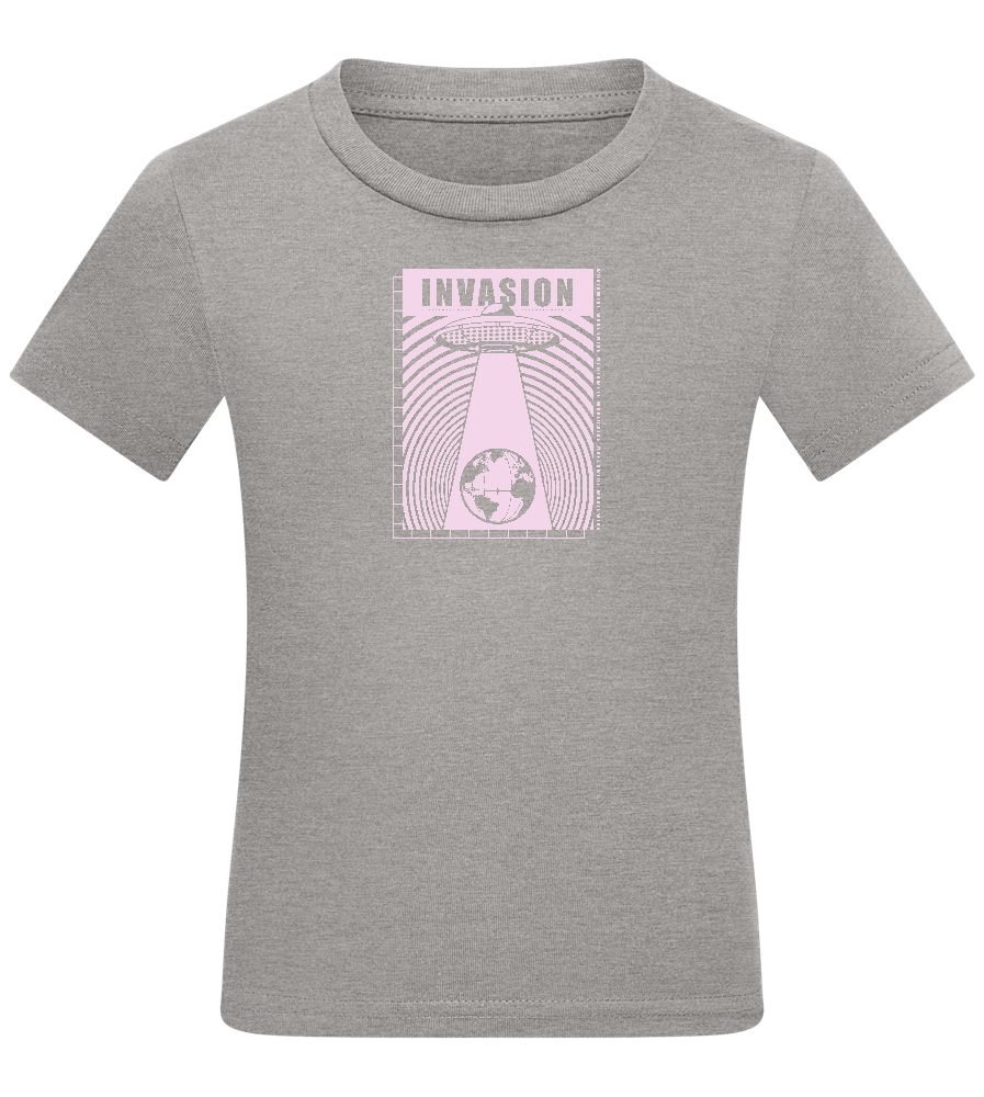 Invade Earth Design - Comfort kids fitted t-shirt_ORION GREY_front