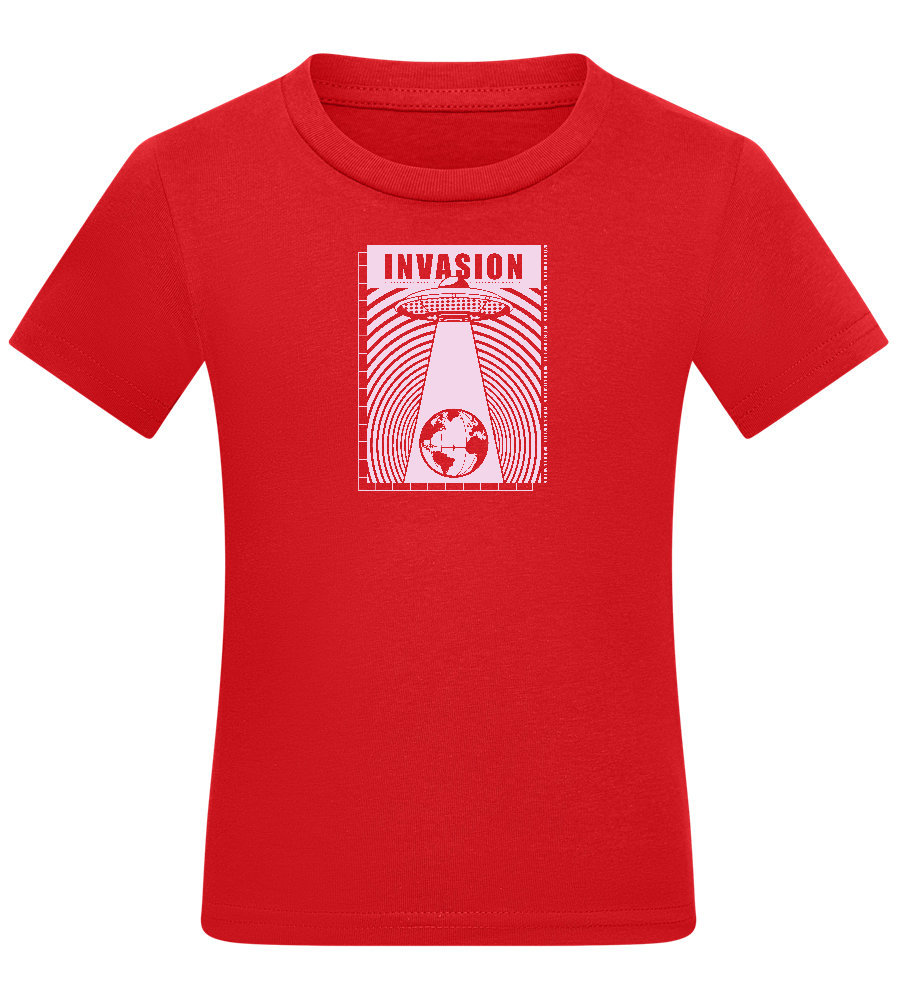 Invade Earth Design - Comfort kids fitted t-shirt_RED_front